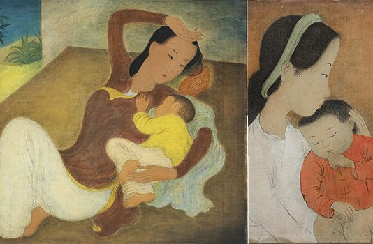 “Mẹ và em bé & Mẹ và em bé đang ngủ”