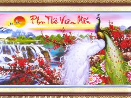tranh treo tuong phu the vien man