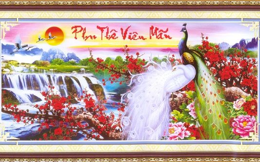 Ý nghĩa tranh Phu Thê Viên Mãn tranh treo tuong phu the vien man