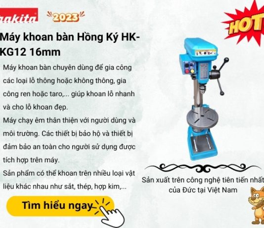 Máy khoan bàn Hồng Ký HK-KG12 16mm